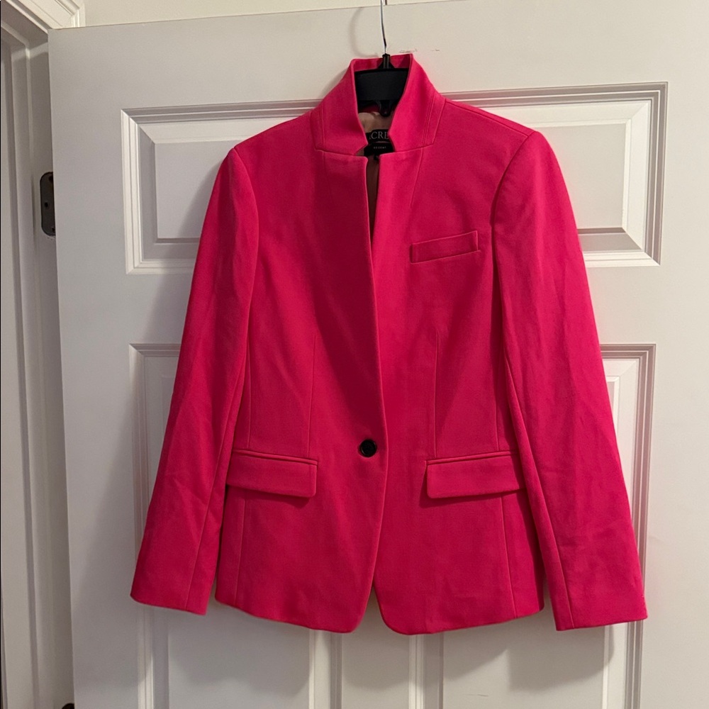 J. Crew Vibrant Pink Regent Blazer